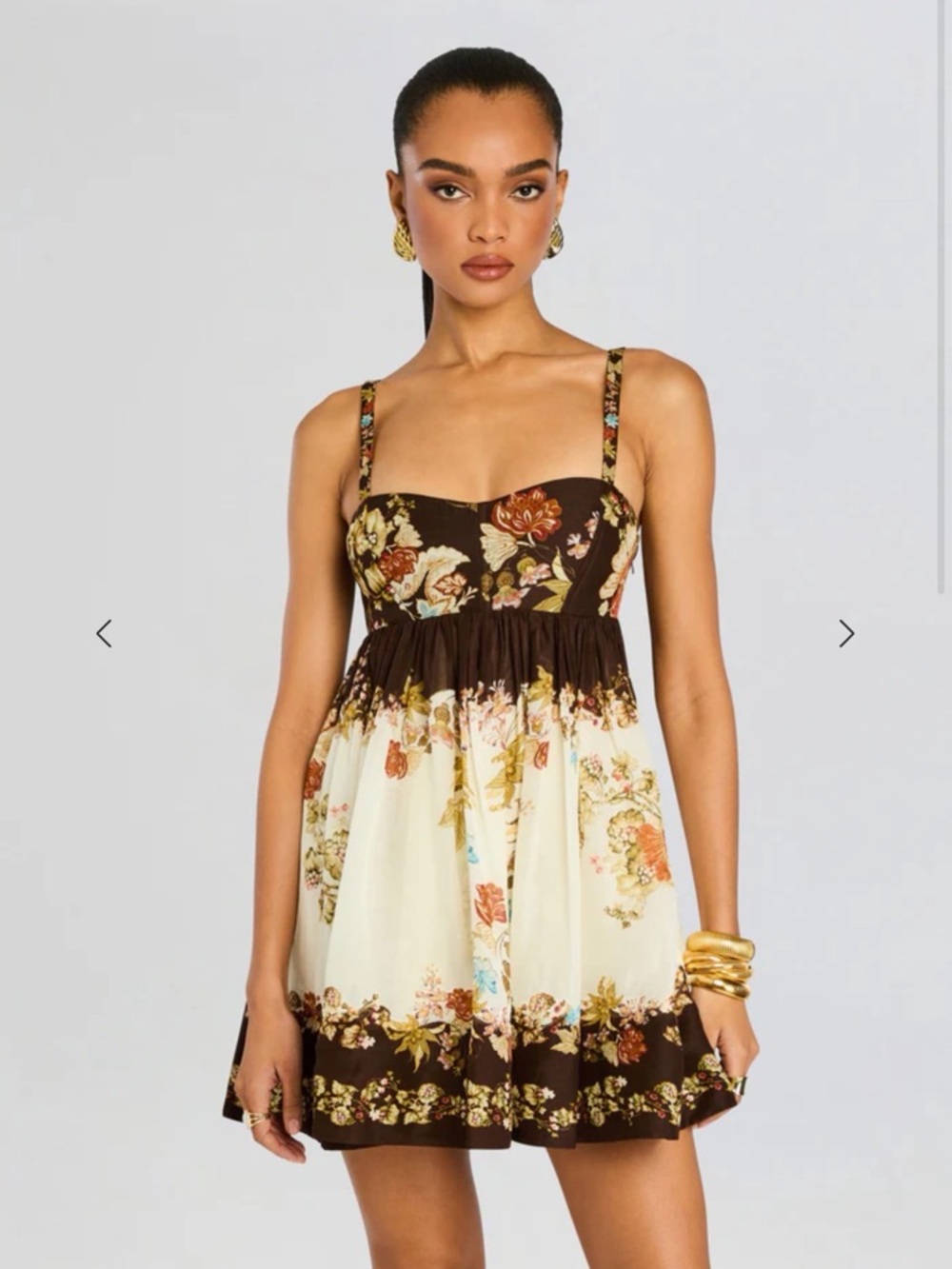 HEMANT & NANDITA Rohi Strapy Short Dress Size XS